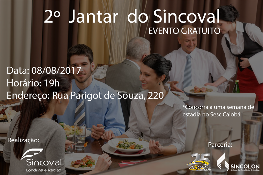 Jantar de negócios